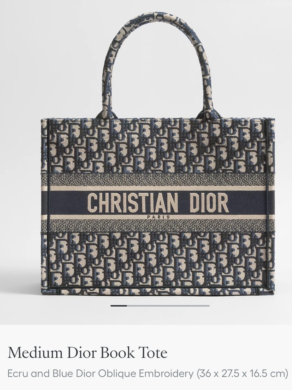 Dior Monogram book tote